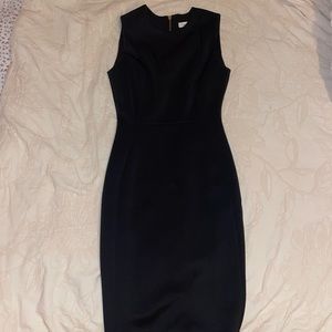 Black midi dress